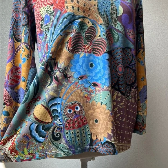 Johnny Was Madison Favorite 3/4 Sleeve Top - Picture 4 of 8